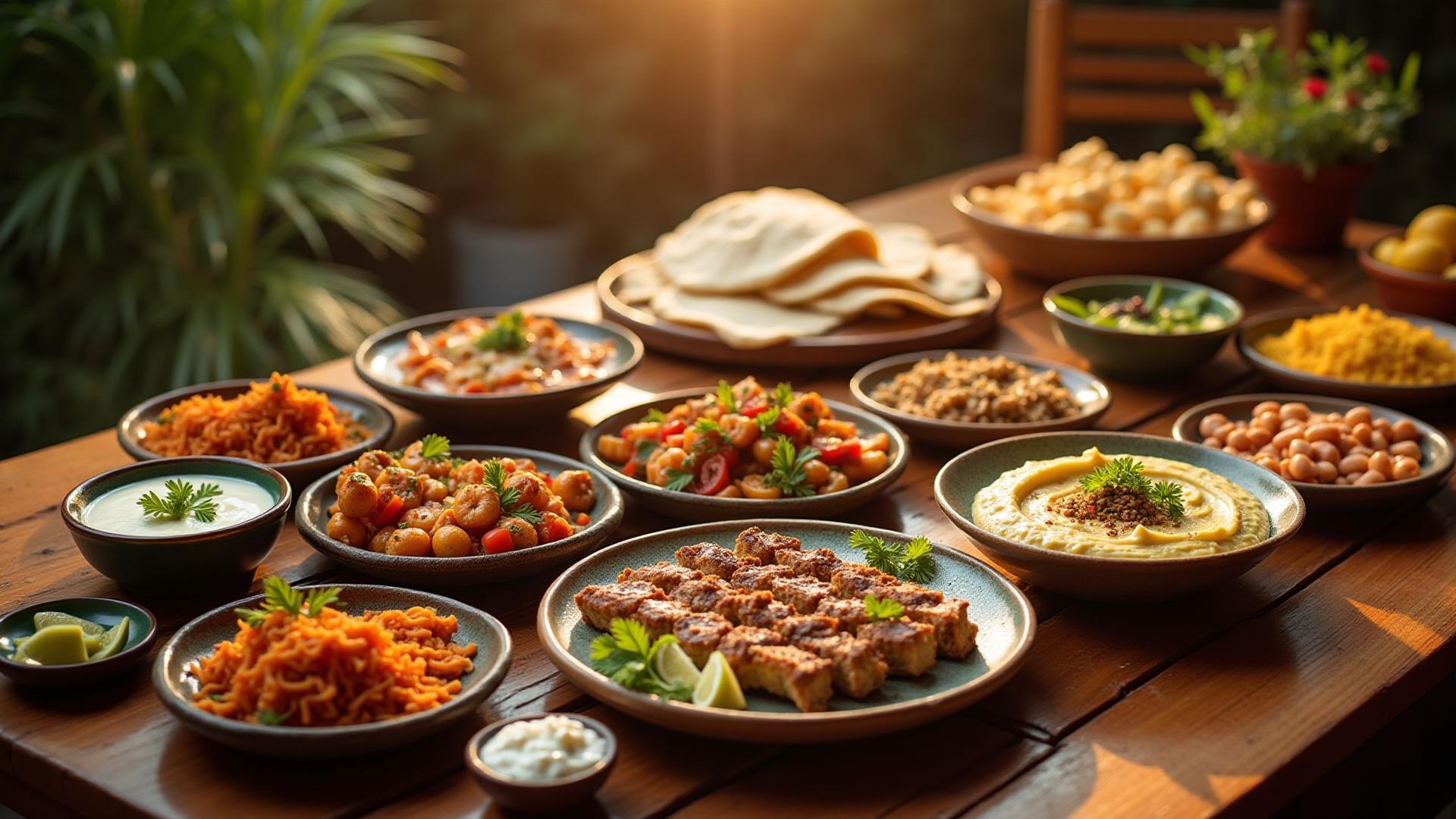 Authentische arabische Küche - Frische Pita, hausgemachter Hummus und Buffet-Catering von Sattuni in Düsseldorf